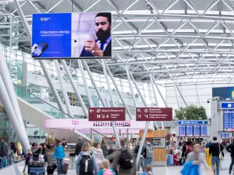Airport with digital signage-Audio Visual-Lifestyle, Sharp