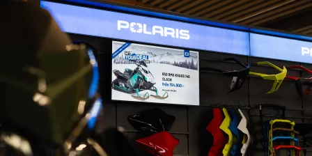 Digital signage på Polaris