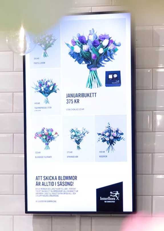 Digital signage i butik