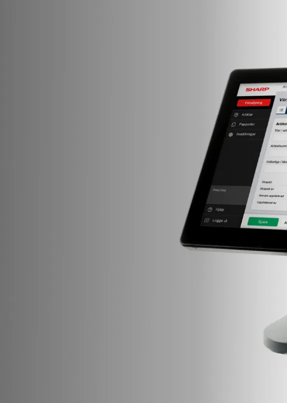 Kassaapparat från Sharp